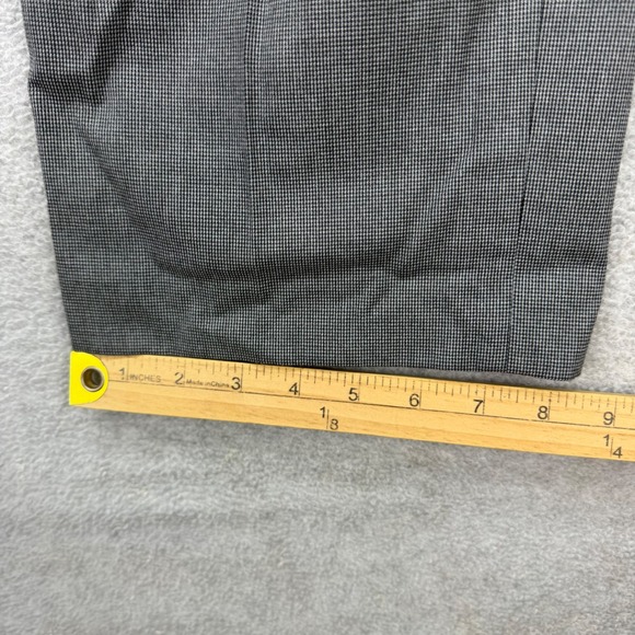 Lauren Ralph Lauren Dress Pants Mens 40x32 Grey Micro Check Flat Front Stretch - Picture 7 of 12
